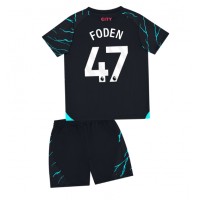 Manchester City Phil Foden #47 Rezervni Dres za djecu 2023-24 Kratak Rukav (+ Kratke hlače)